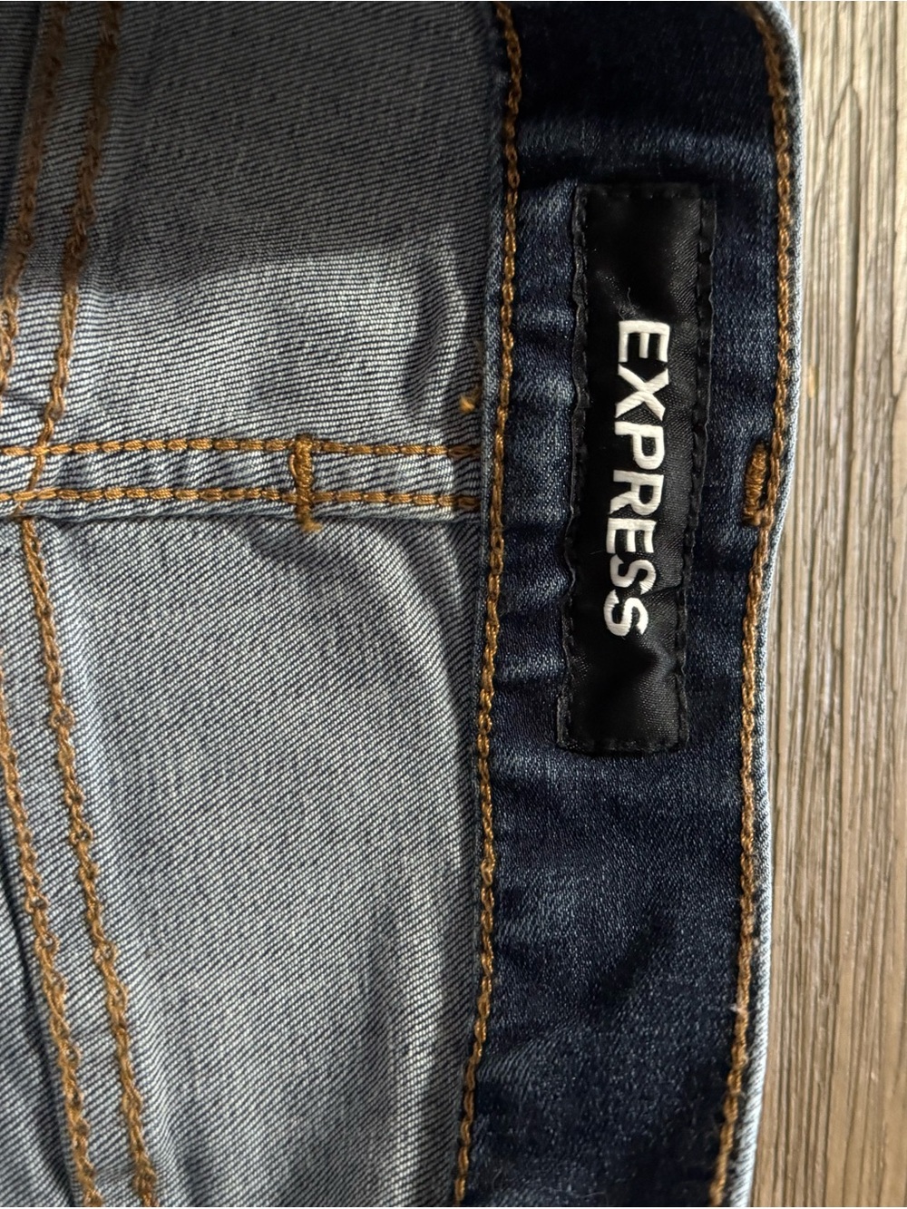 Express Men’s Blue Slim Straight Jeans - Picture 6 of 8